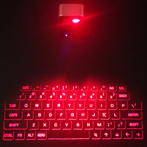 laser projection keyboard